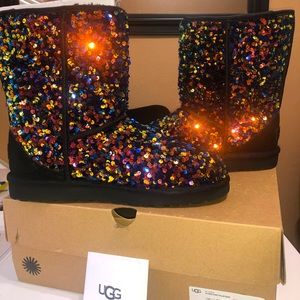 UGG Classic Short Stellar Sequin Boot